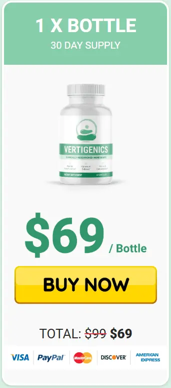 Vertigenics 30 Day Supply Price